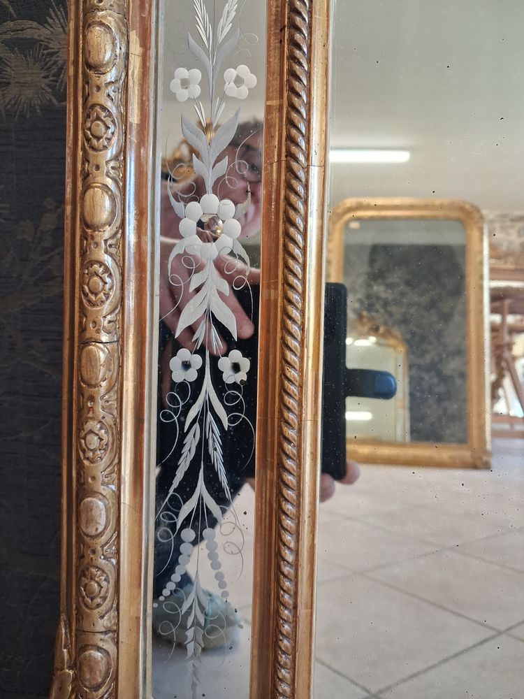 19th century mirror 160 x 92