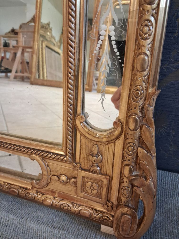 19th century mirror 160 x 92