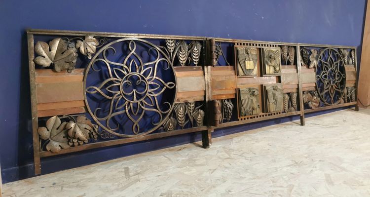 Bernardin Wrought Iron and Copper Choir Grille, Clermont Ferrand