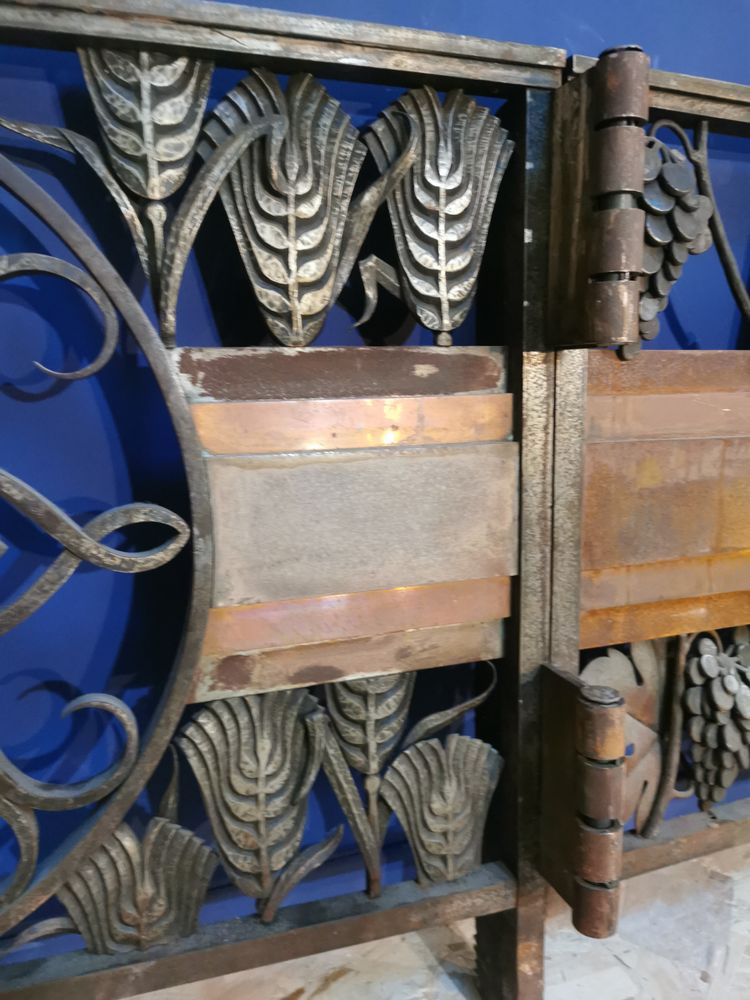 Bernardin Wrought Iron and Copper Choir Grille, Clermont Ferrand