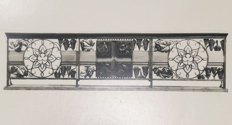 Bernardin Wrought Iron and Copper Choir Grille, Clermont Ferrand