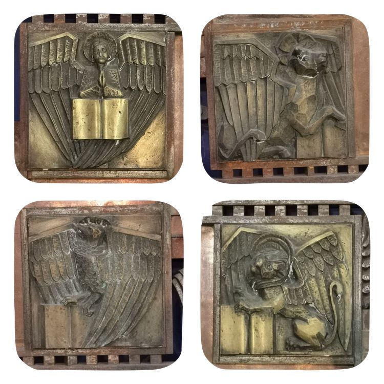 Bernardin Wrought Iron and Copper Choir Grille, Clermont Ferrand