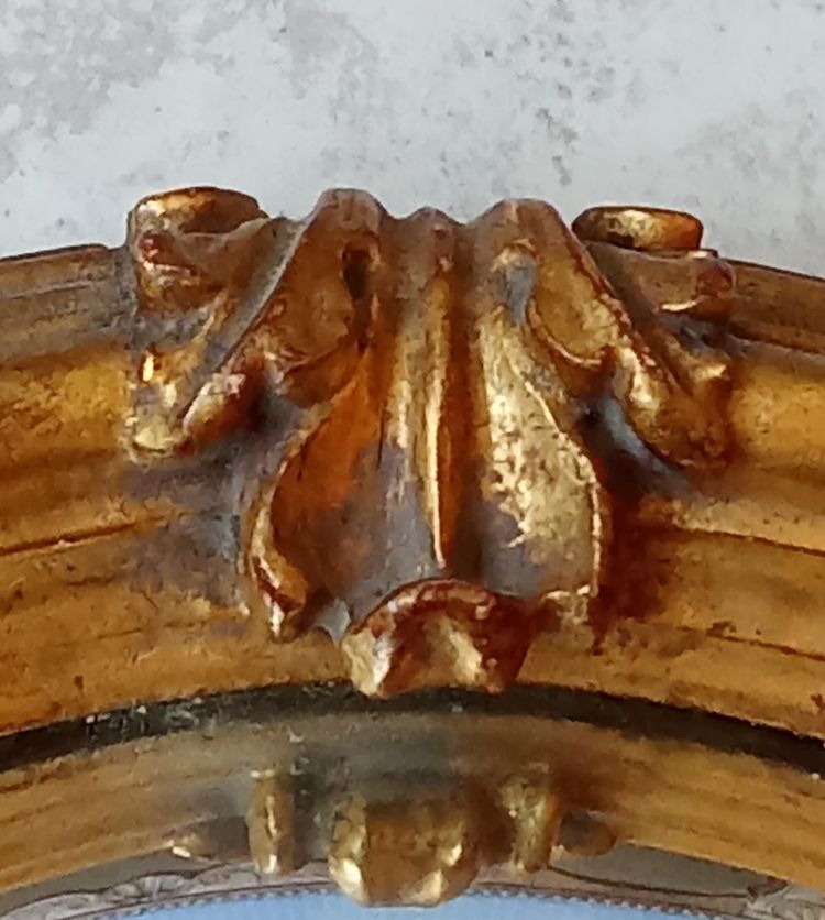 Ancien miroir oeil de sorcière 