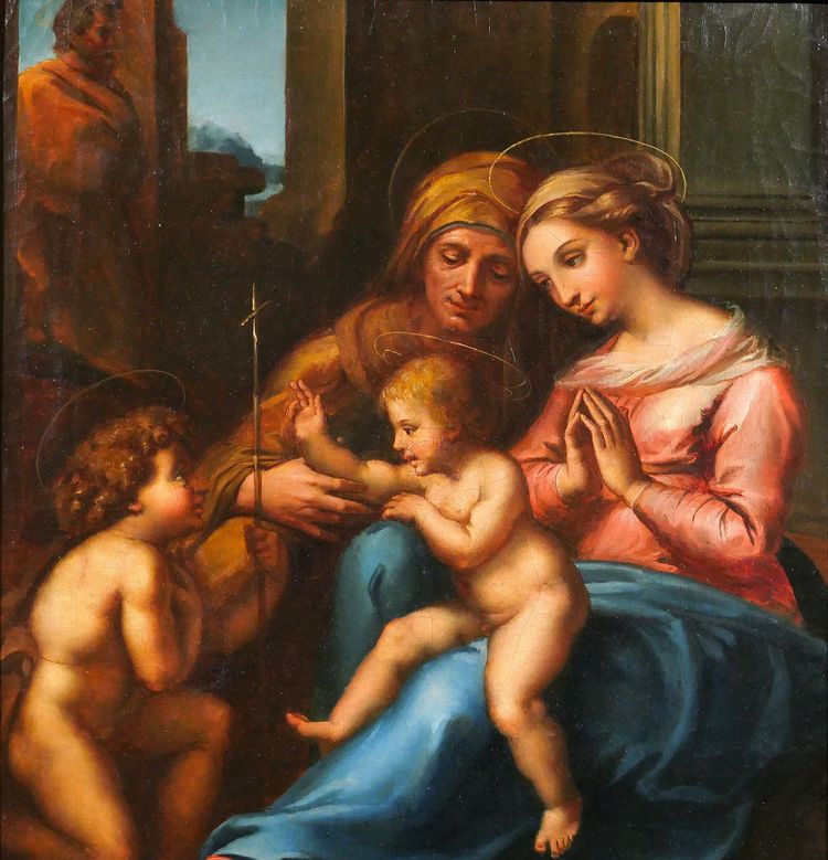 Scuola italiana XIX secolo da Raffaello 1516 La Madonna del Divino Amore, dipinto di Raffaello Sanzio