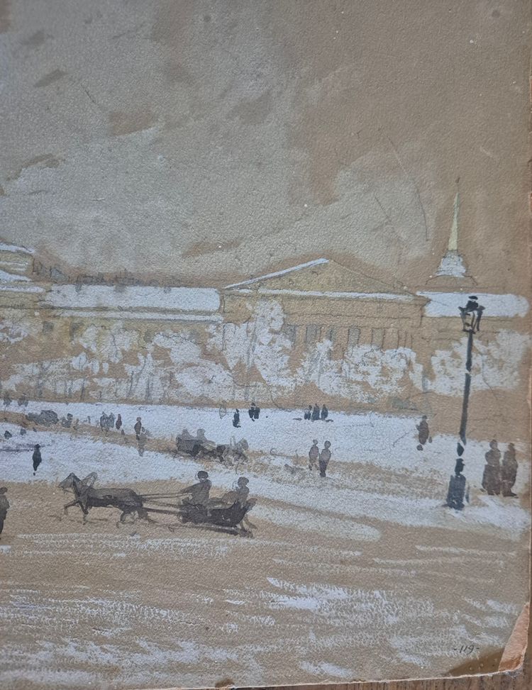 Auguste Allegro, Liegend auf dem Sankt Petersburger Platz