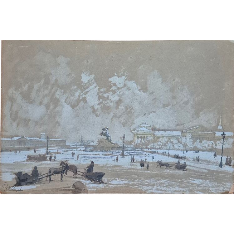 Auguste Allegro, Liegend auf dem Sankt Petersburger Platz