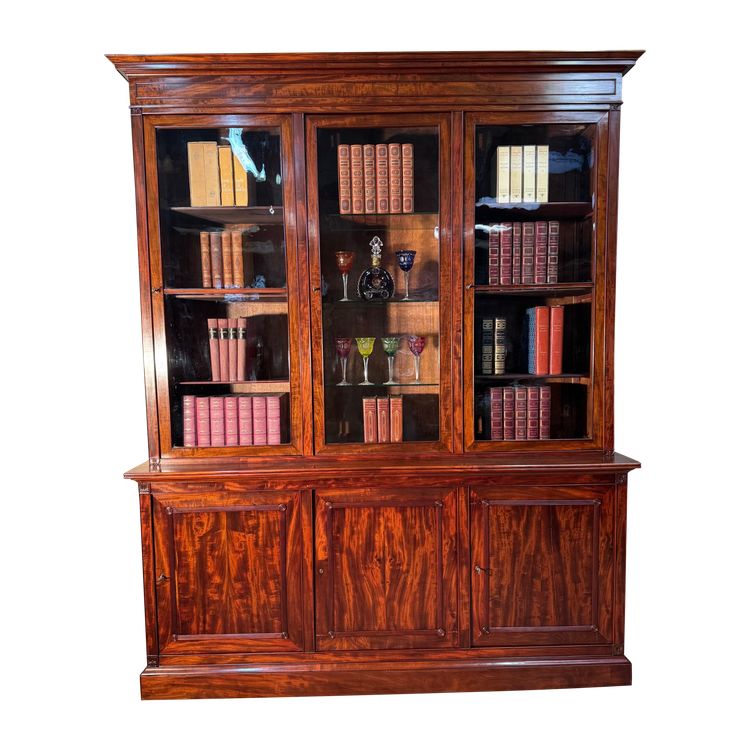 Grande libreria in mogano del XIX secolo 