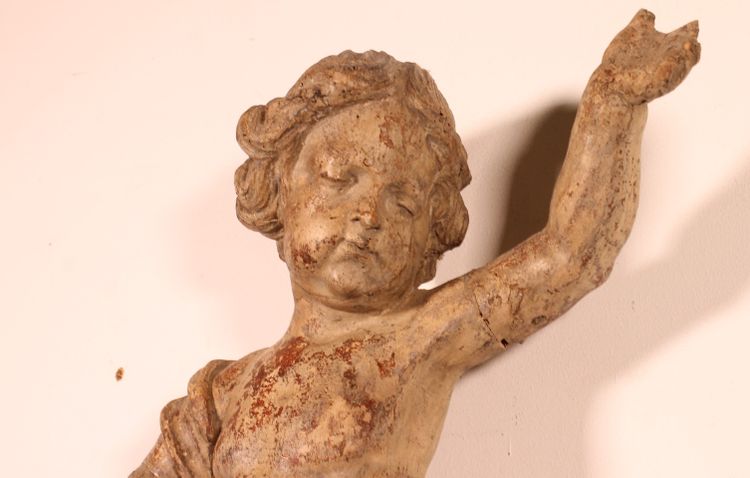 Cherubino in legno intagliato - XVIII secolo