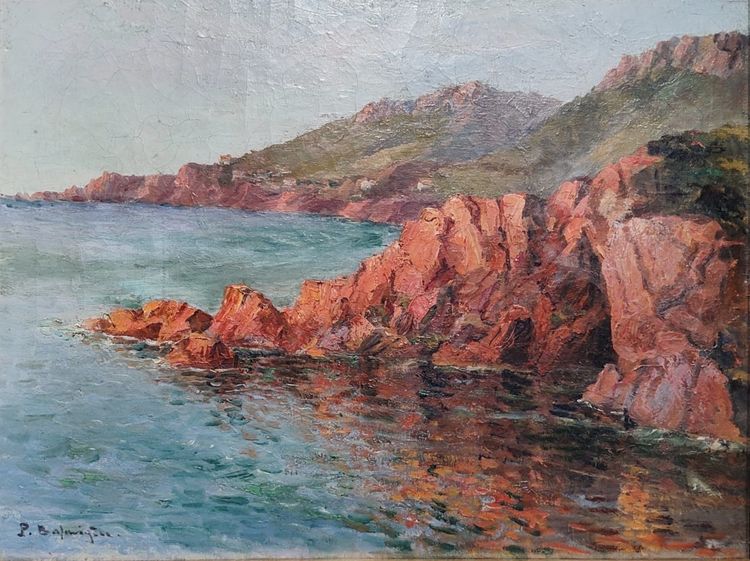 Paul Justin Marcel Balmigère, Olio su tela, Formazioni rocciose delle Calanche, Corsica