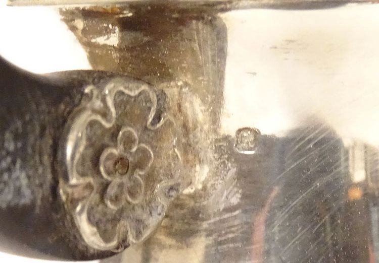 Service à Café Empire Verseuse Cafetière Argent Massif Minerve 1969gr XIXè