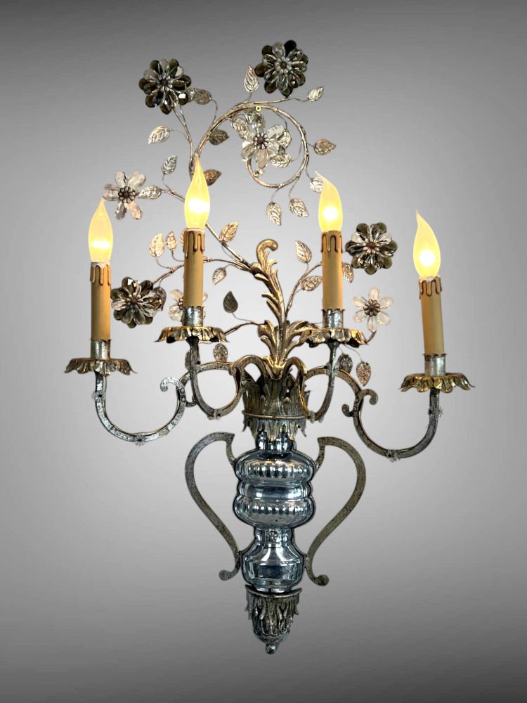 LARGE WALL LIGHT BY "BANCI FIRENZE ITALY DESIGN REGENGE" FROM THE 60S