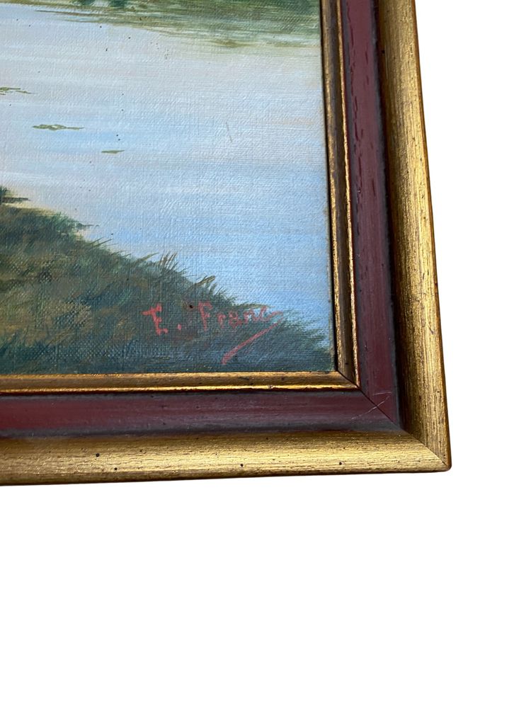 Cow by a River – French School, late 19th century