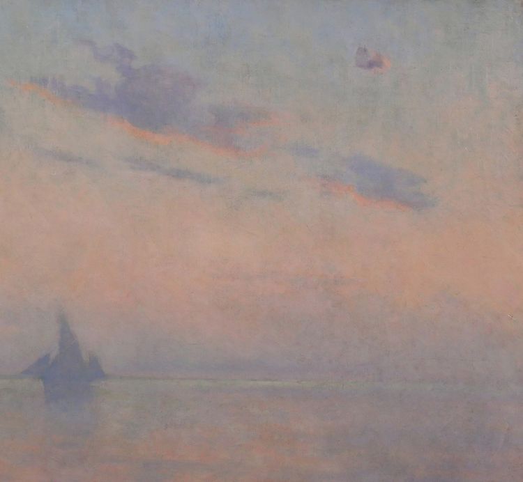 Maurice ORLIAC 1858-1934 Study of sky on the sea painting 1926 landscape impressionism Nantes
