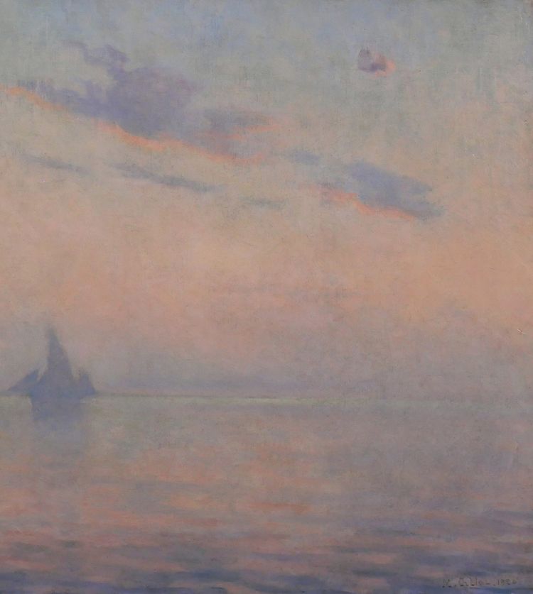 Maurice ORLIAC 1858-1934 Study of sky on the sea painting 1926 landscape impressionism Nantes
