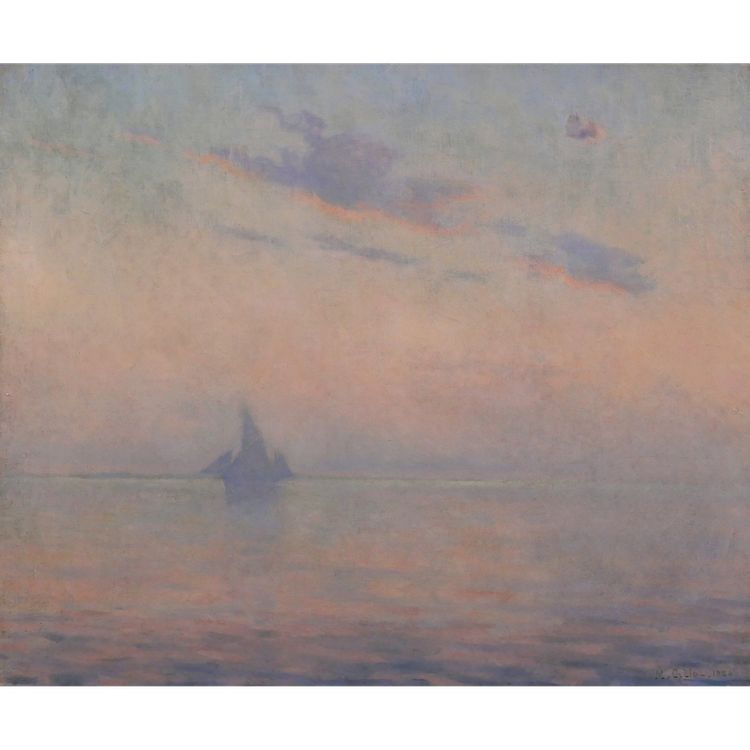 Maurice ORLIAC 1858-1934 Study of sky on the sea painting 1926 landscape impressionism Nantes