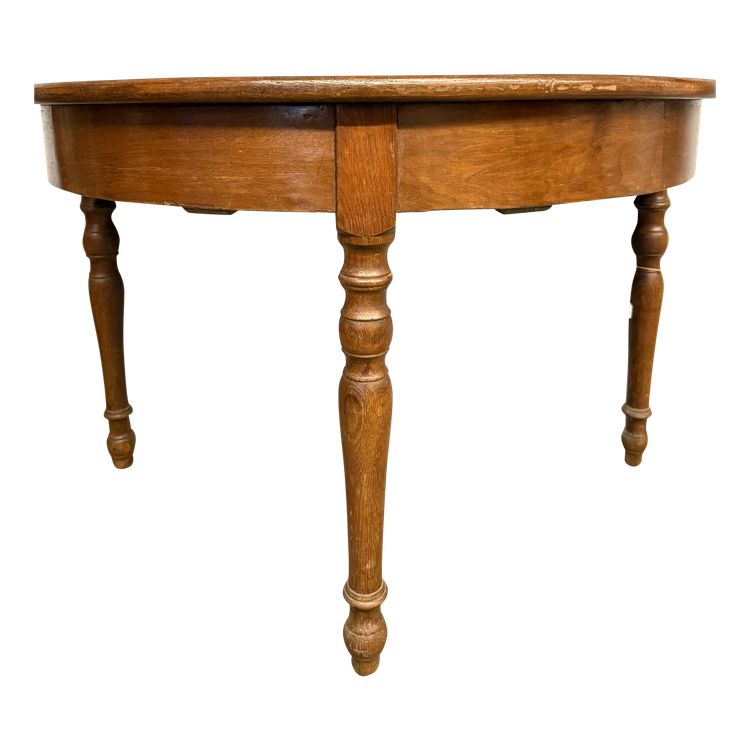 Console ancienne Louis Philippe en châtaignier, milieu du XIXe siècle, 71x106x52 cm, Ombrie
