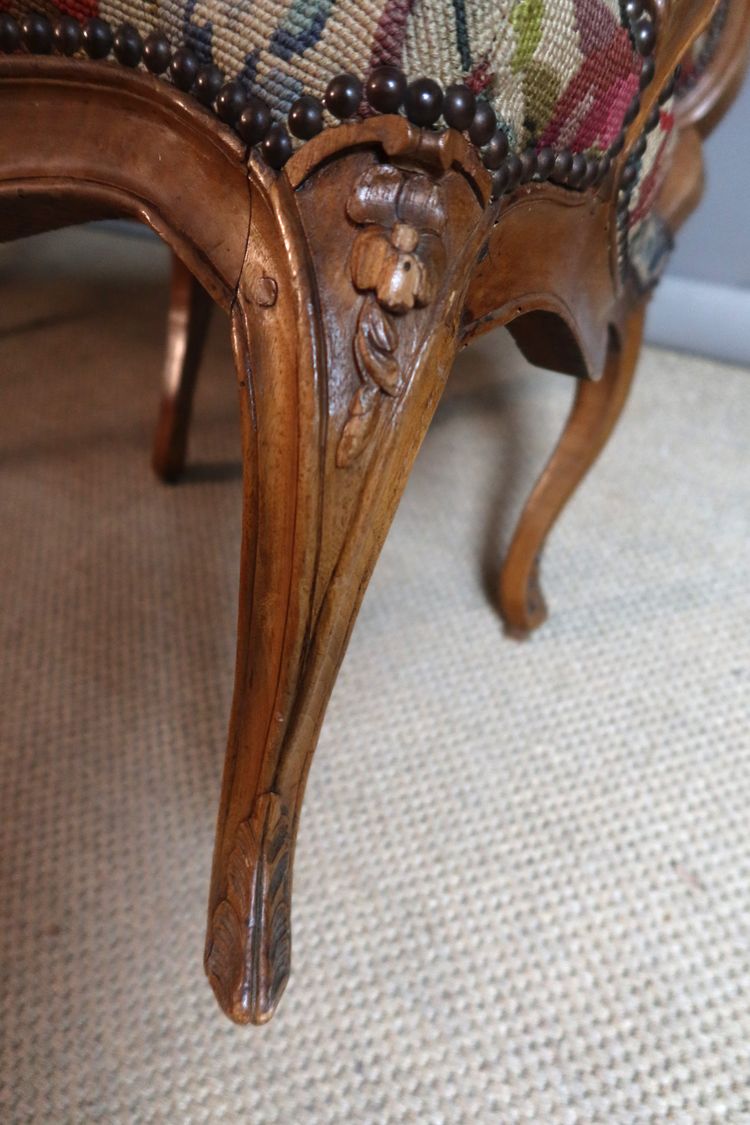 Pair of Louis XV armchairs, 18th century