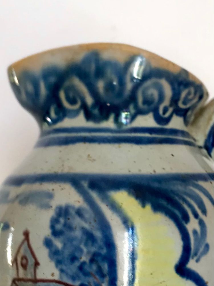 Pitcher / Cider jug in NEVERS earthenware, 18th century