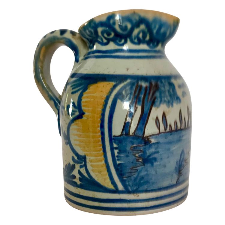 Pitcher / Cider jug in NEVERS earthenware, 18th century