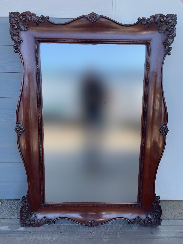 Louis XV Style Mahogany Mirror 134 x 96 cm