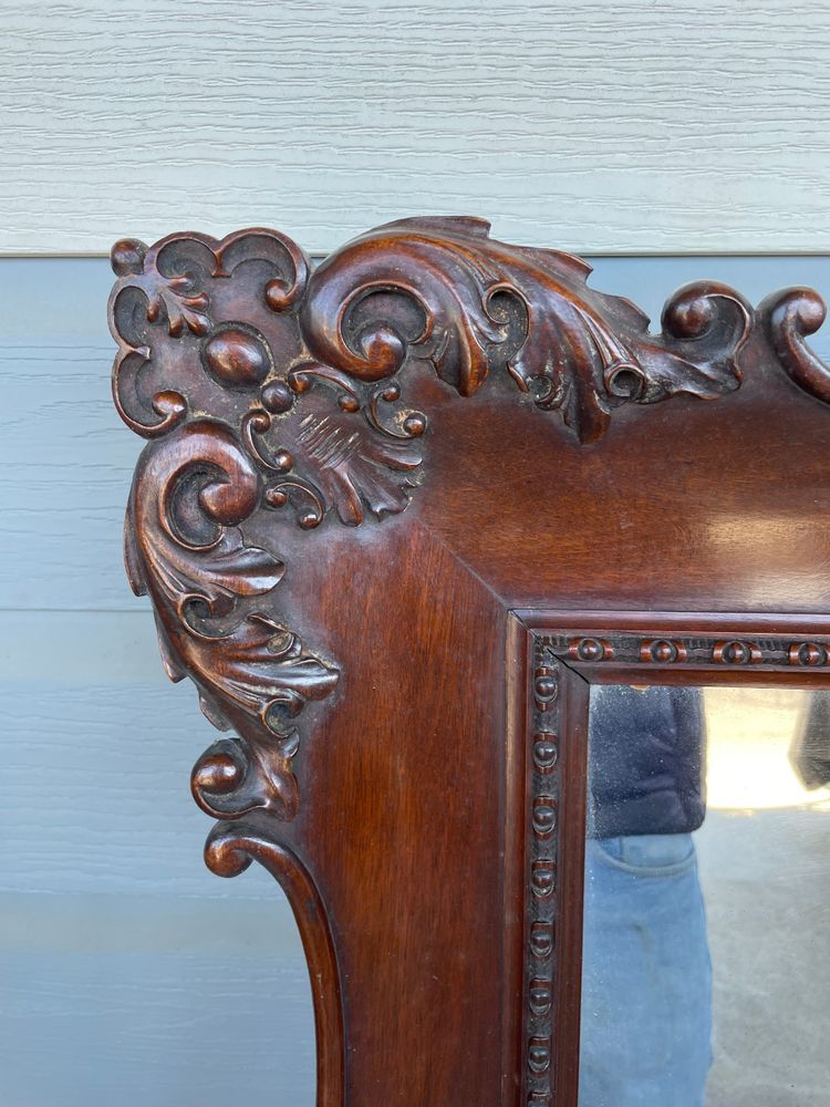 Louis XV Style Mahogany Mirror 134 x 96 cm