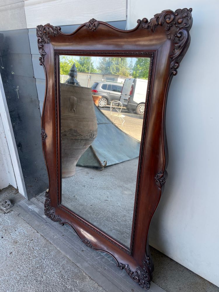Louis XV Style Mahogany Mirror 134 x 96 cm