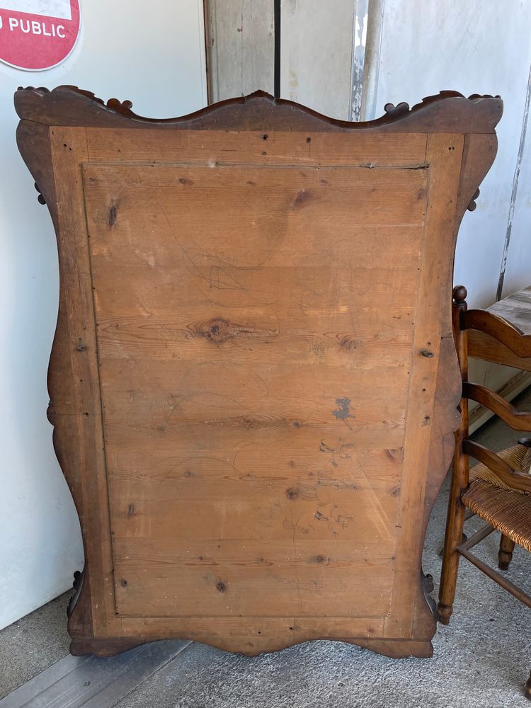 Louis XV Style Mahogany Mirror 134 x 96 cm