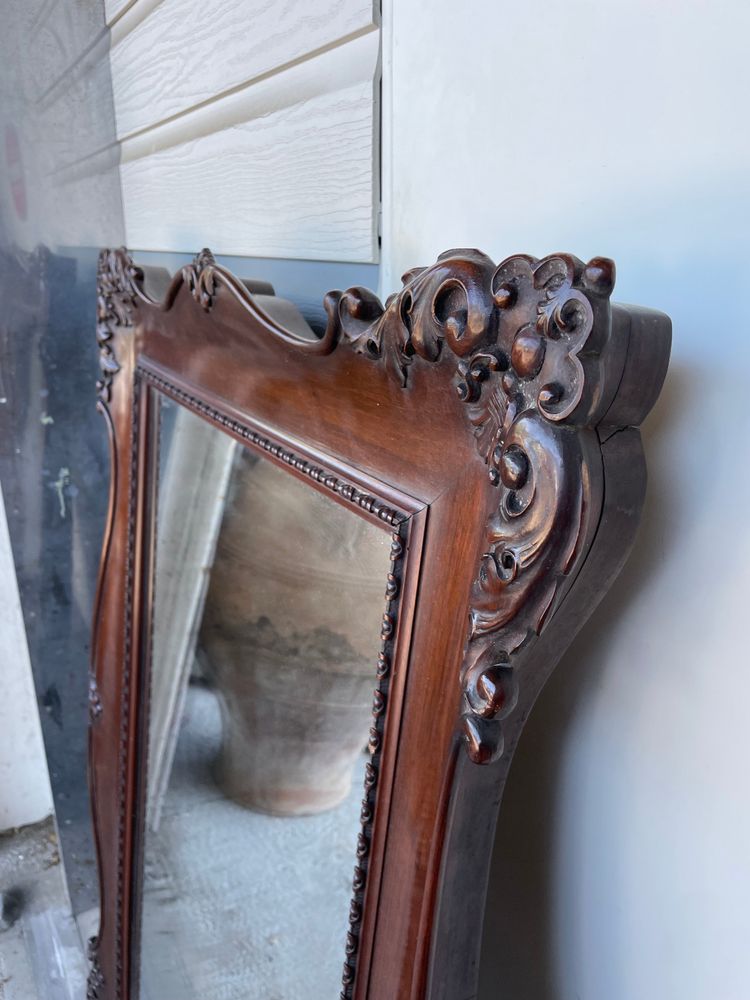 Louis XV Style Mahogany Mirror 134 x 96 cm