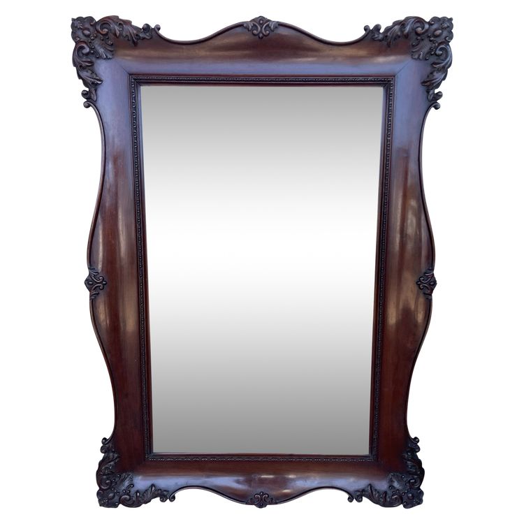 Louis XV Style Mahogany Mirror 134 x 96 cm
