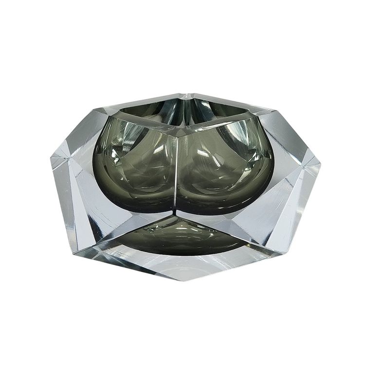 1960s Astonishing Large Grey Ashtray or Catch-All By Flavio Poli for Seguso