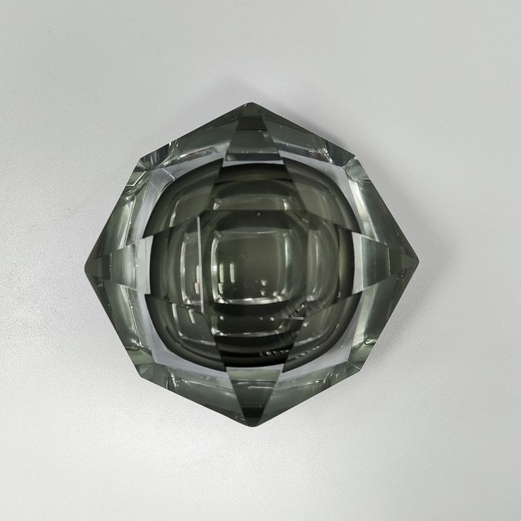 1960s Astonishing Large Grey Ashtray or Catch-All By Flavio Poli for Seguso