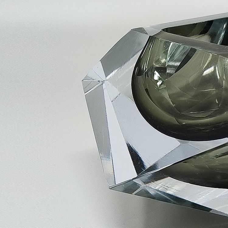 1960s Astonishing Large Grey Ashtray or Catch-All By Flavio Poli for Seguso