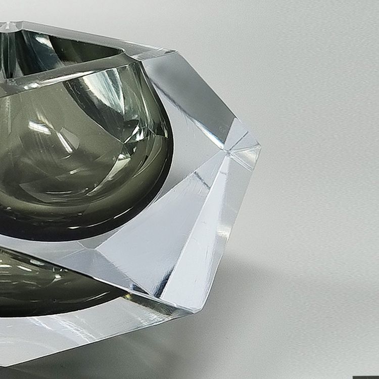 1960s Astonishing Large Grey Ashtray or Catch-All By Flavio Poli for Seguso