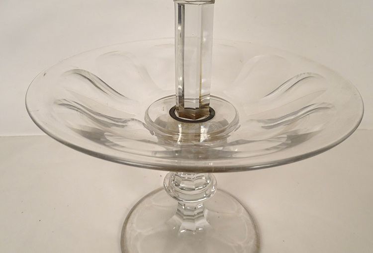 Baccarat Saint-Louis Cut Crystal Centerpiece Serving Set, Late 19th Century