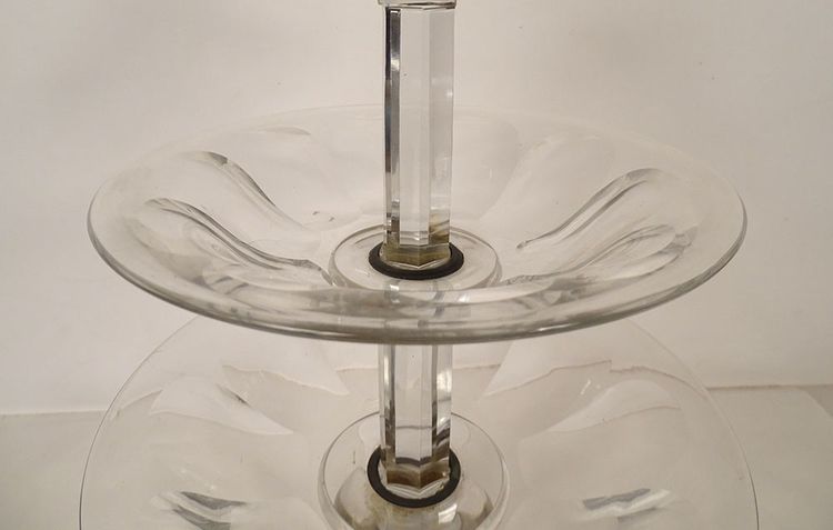 Baccarat Saint-Louis Cut Crystal Centerpiece Serving Set, Late 19th Century