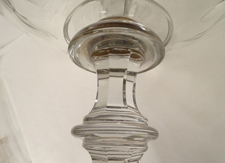 Baccarat Saint-Louis Cut Crystal Centerpiece Serving Set, Late 19th Century