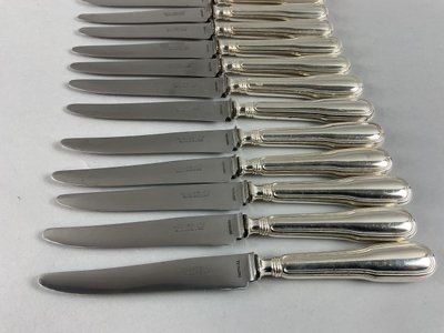 Set of 12 cheese knives, Filey model