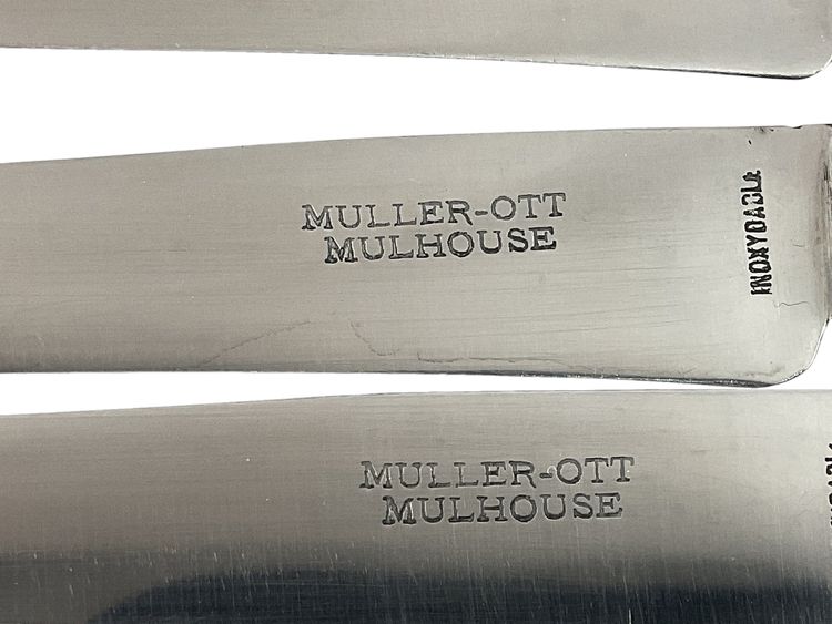 Set of 12 cheese knives, Filey model