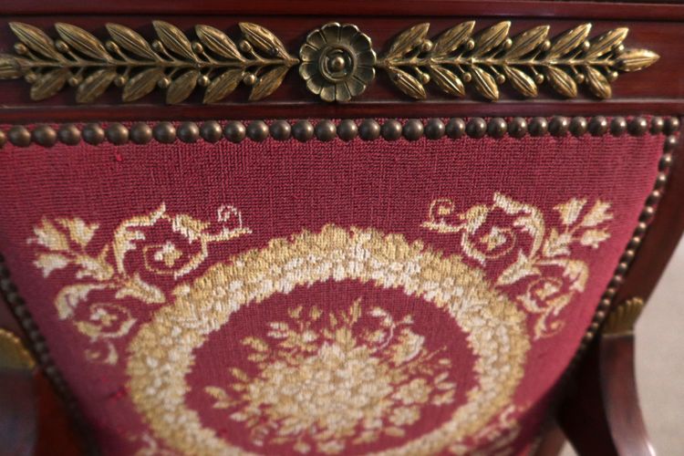 19th century Empire mahogany living room