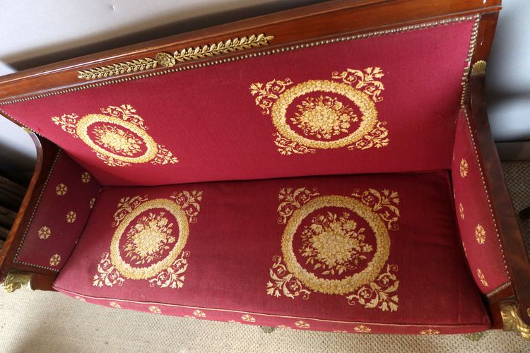 19th century Empire mahogany living room