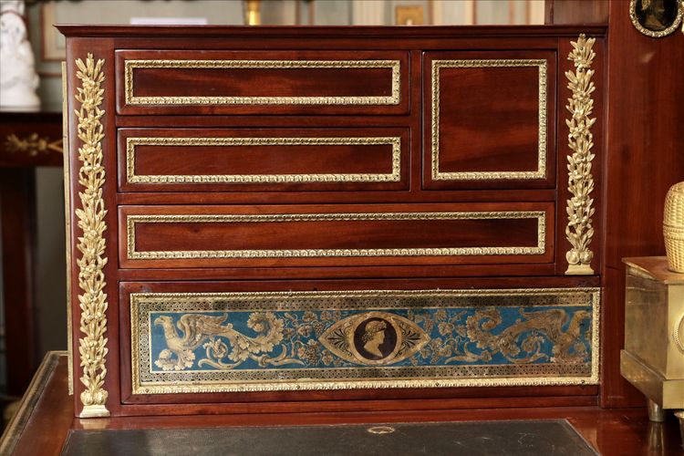 Empire period stepped desk