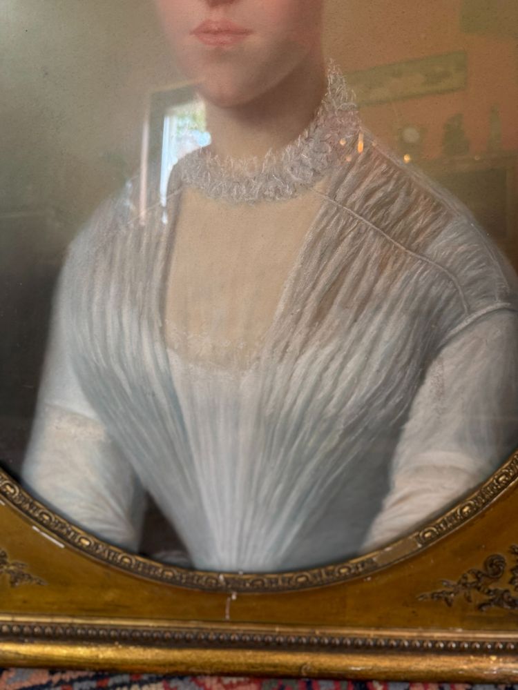 RITRATTO A PASTELLO DI UNA DONNA DEL XIX SECOLO