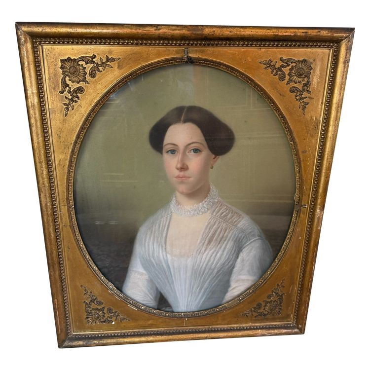 RITRATTO A PASTELLO DI UNA DONNA DEL XIX SECOLO