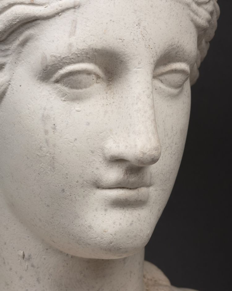 Busto in gesso, stile antico, fine XIX secolo 