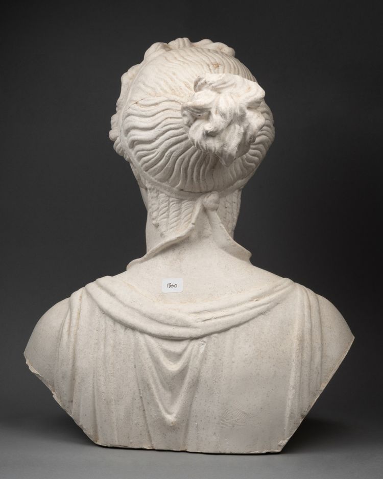 Busto in gesso, stile antico, fine XIX secolo 