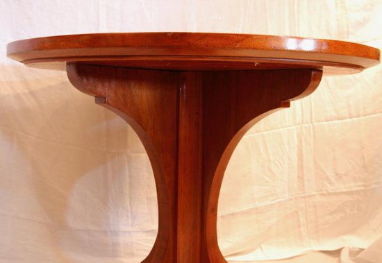 Mahogany Liner Table / Pedestal Table, 20th century