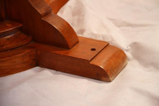 Mahogany Liner Table / Pedestal Table, 20th century