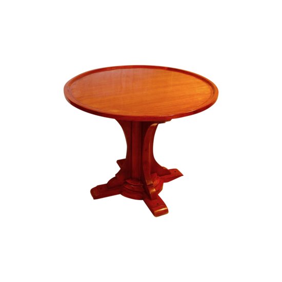 Mahogany Liner Table / Pedestal Table, 20th century