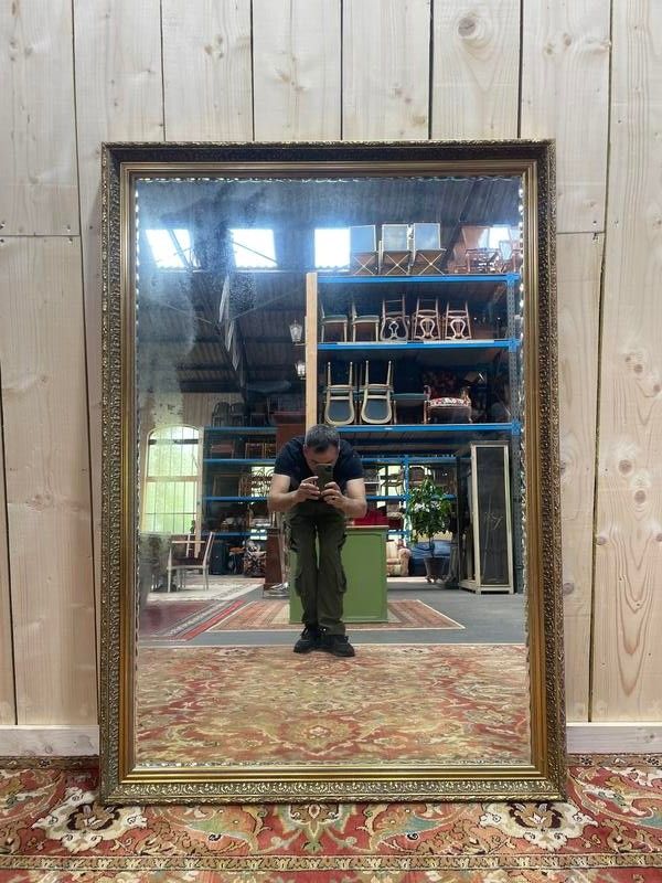 Miroir en bois doré de style Empire 