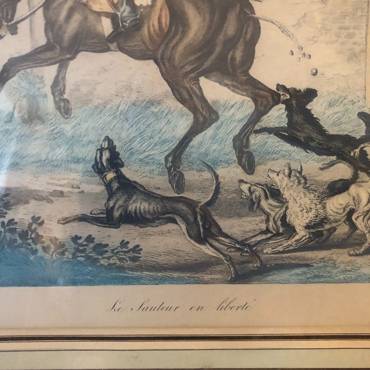 D'après Carle Vernet, deux gravures hippiques satyriques